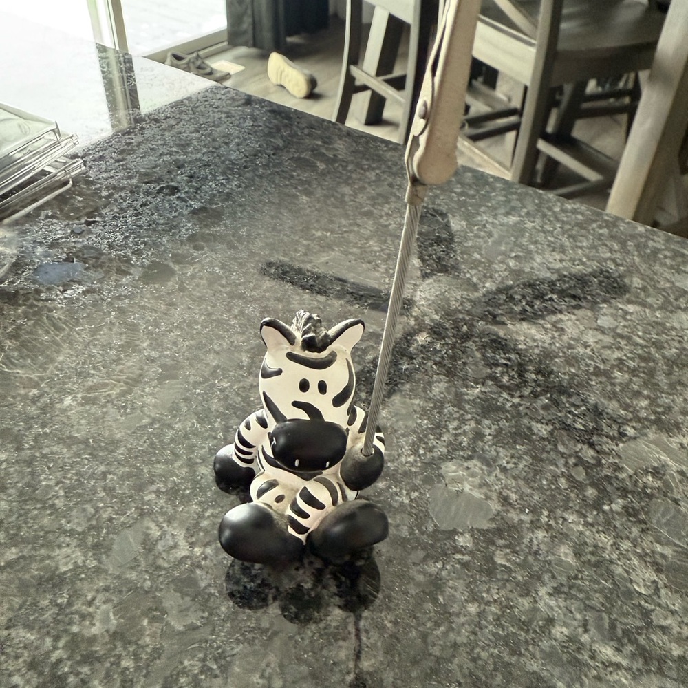 Zebra picture holder - Black and White